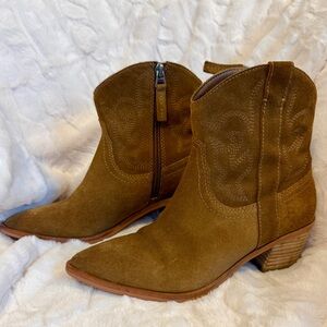 Dolce Vita suede cowboy ankle boots